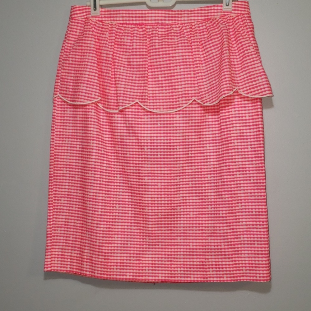 Lilly Pulitzer NWOTpink and orange scalloped skirt - Picture 3 of 6